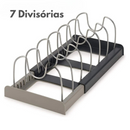 Suporte de Tampa de Panela Escalável Organizador de Cozinha para Armário e Gavetas- Campcenter-Cozinha