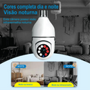 Câmera de Vigilância HD em Formato Lâmpada Conexão com WiFi - Frete Grátis