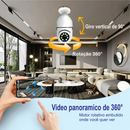 Câmera de Vigilância HD em Formato Lâmpada Conexão com WiFi - Frete Grátis