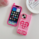 Capinha Protetora para Iphone em Silicone Barbie - Frete Grátis