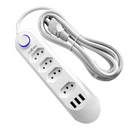Extensão Tomada de Energia USB e Plugues com 2 Metros - Frete Grátis