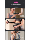 Pistola de Massagem Multifuncional de Relaxamento de Fáscia – Alívio Muscular e Recuperação Rápida!