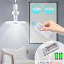 Lâmpada Led Dobrável com Ventilador e Controle Remoto