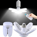 Lâmpada Led Dobrável com Ventilador e Controle Remoto