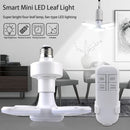 Lâmpada Led Dobrável com Ventilador e Controle Remoto