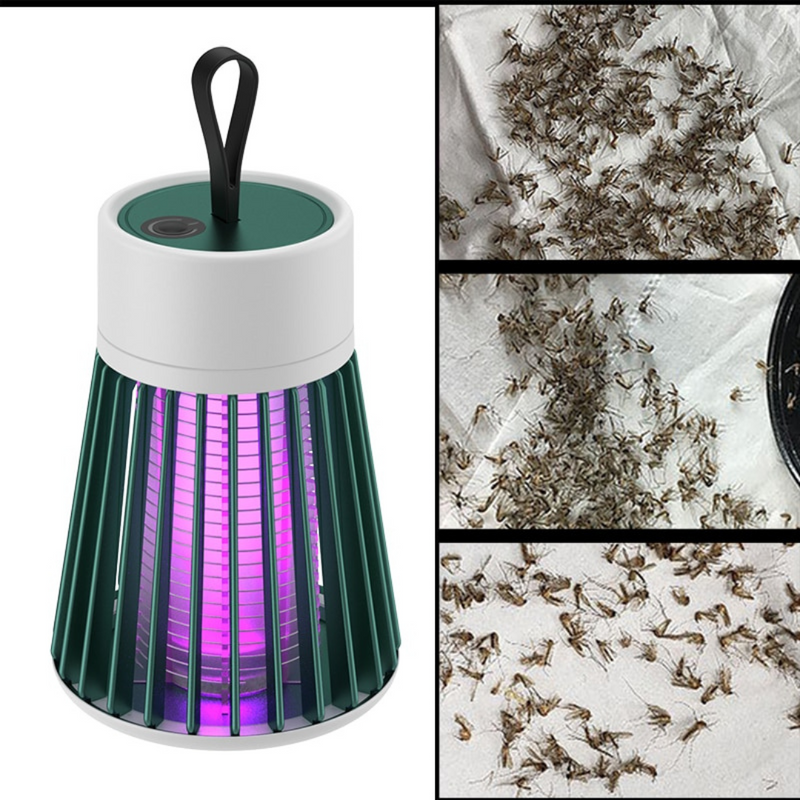 Lâmpada Elétrica de Led Mata Mosquitos Recarregável - Frete Grátis