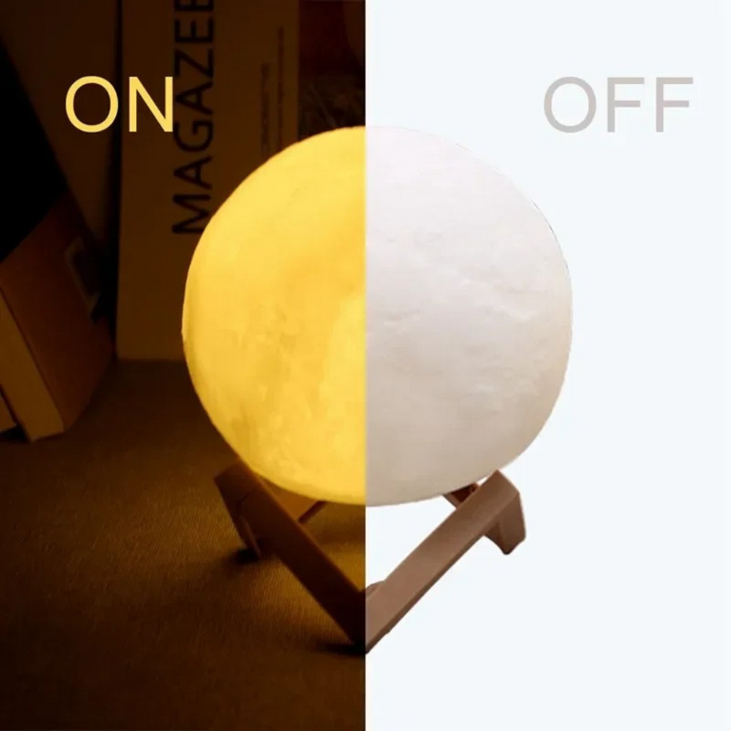 Lâmpada Lua Decorativa Led Night Light - Frete Grátis