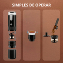 Máquina de Café Portátil Elétrica Compatível com Cápsulas e Café Moído-Campcenter-Cozinha