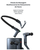 Pistola de Massagem Multifuncional de Relaxamento de Fáscia – Alívio Muscular e Recuperação Rápida!