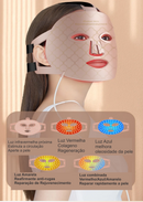 Máscara de LED Flexível 4 em 1 Rejuvenescimento e Anti-Acne