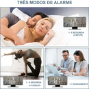 Despertador Digital LED com Projeção de Hora e Temperatura – Relógio com Snooze