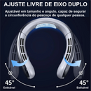Ventilador de Pescoço Suspenso Sem Hélices, Ar Condicionado Portátil, USB Tipo C, Display Digital LED