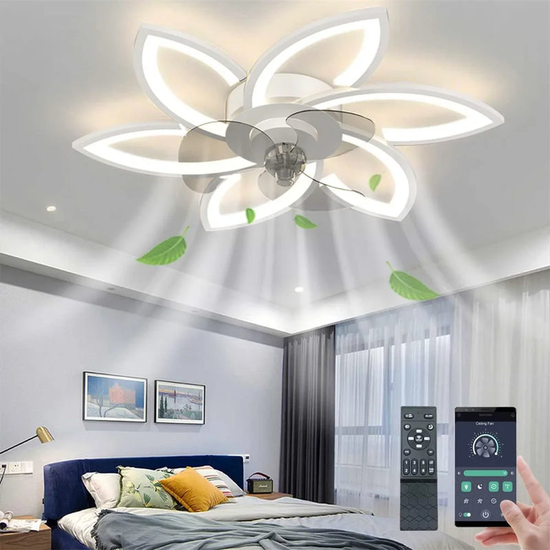 Ventilador de Teto com Controle Remoto e Luminária LED