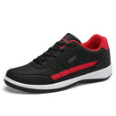 Tênis Masculino Casual de Couro Impermeável e Confortável-Campcenter-Calçados