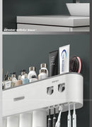 MENGNI-Magnetic Adsorption Inverted Toothbrush Holder