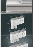 MENGNI-Magnetic Adsorption Inverted Toothbrush Holder