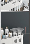 MENGNI-Magnetic Adsorption Inverted Toothbrush Holder