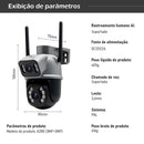 Câmera de Vigilância Externa Wi-Fi à Prova D'água - ICSEE Sem Fio HD 4MP - FRETE GRÁTIS
