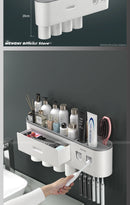 MENGNI-Magnetic Adsorption Inverted Toothbrush Holder