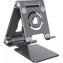 Suporte para Tablet Dobrável Ajustável, Suporte de Rotação de 360 ° para iPad e Telefone