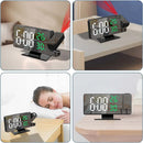 Despertador Digital LED com Projeção de Hora e Temperatura – Relógio com Snooze