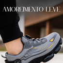 Sapato de Segurança Masculino com Botão Rotativo Antiderrapante e Antiperfuração-campcenter-calçados