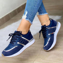 Tênis Plataforma Feminino Casual em Couro Confortável-Campcenter-Calçados