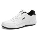 Tênis Masculino Casual de Couro Impermeável e Confortável-Campcenter-Calçados