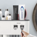 Suporte de Parede para Escova de Dentes com Espremedor de Creme Dental Automático- Campcenter-banheiro