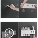 Suporte de Parede para Escova de Dentes com Espremedor de Creme Dental Automático- Campcenter-banheiro