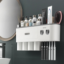 Suporte de Parede para Escova de Dentes com Espremedor de Creme Dental Automático- Campcenter-banheiro