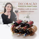 Suporte de Vinho de Madeira para Garrafas Cozinha ou Bancada-Campcenter-Cozinha