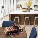 Suporte de Vinho de Madeira para Garrafas Cozinha ou Bancada-Campcenter-Cozinha