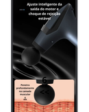Pistola de Massagem Multifuncional de Relaxamento de Fáscia – Alívio Muscular e Recuperação Rápida!