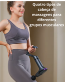Pistola de Massagem Multifuncional de Relaxamento de Fáscia – Alívio Muscular e Recuperação Rápida!